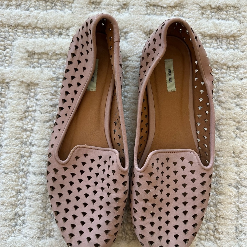 Kimchi Blue Pink Patterned Flats